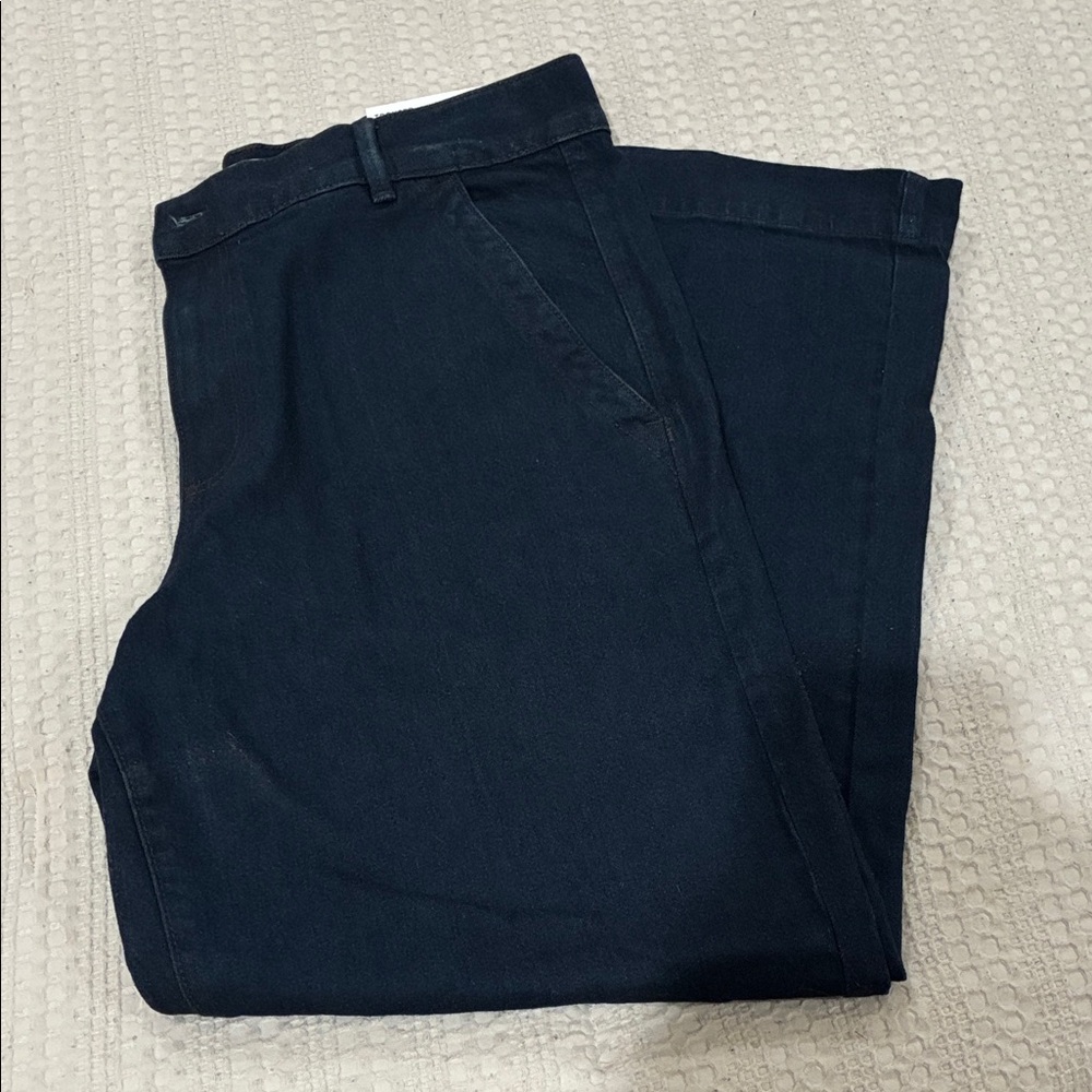 LOFT High Rise dark denim Trousers